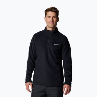 Columbia Felpa Steens Mountain Half Snap uomo nero