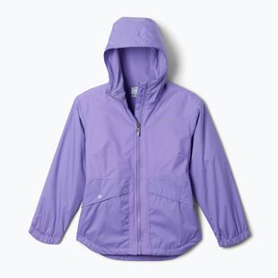 Giacca da pioggia Columbia Rainy Trails II Fleece paisley viola per bambini