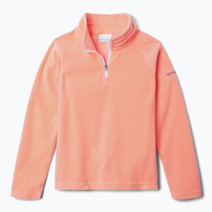 Felpa in pile per bambini Columbia Glacial Fleece hot coral