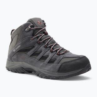 Columbia Crestwood Mid Wp V2 grigio scuro/ruggine profonda, scarpe da trekking da uomo