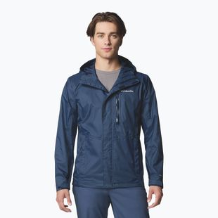 Columbia Pouring Adventure III giacca da pioggia da uomo collegiate navy