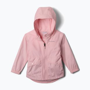 Giacca antipioggia Columbia Rainy Trails II Fleece satin rosa per bambini