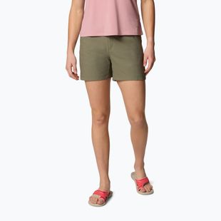 Pantaloncini da trekking Columbia da donna Leslie Falls Short II verde pietra