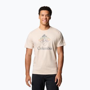 Maglietta Columbia Rapid Ridge Graphic da uomo, pietra scura/celeste