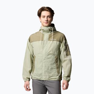 Giacca antivento da uomo Columbia Challenger II Windbreaker safari/stone green