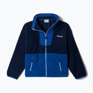 Felpa Columbia Sequoia Grove Full Zip in pile per bambini, colore blu scuro.