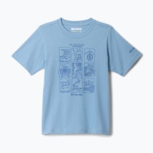 Maglietta da bambino Columbia Valley Creek Graphic ripple blue/hike guide