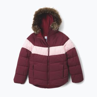 Giacca da sci per bambini Columbia Arctic Blast III rich wine/satin pink