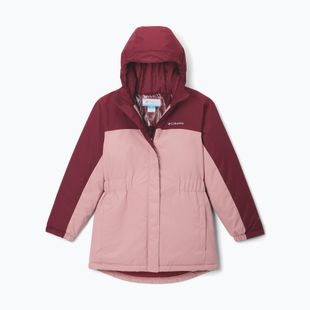 Giacca da sci per bambini Columbia Hikebound II Long Insulated eraser pink/rich wine