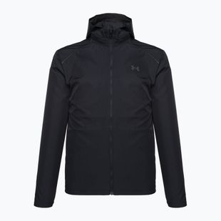 Under Armour Storm Run Uomo Giacca da corsa con cappuccio nero/grigio/riflettente