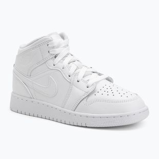 Scarpe da bambino Nike Jordan 1 Mid white/white/white