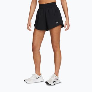 Pantaloncini da donna Nike One Dri-Fit a vita alta 3" 2In1 nero