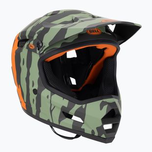 Casco bici Bell Sanction 2 DLX Mips ravine opaco verde scuro/arancione