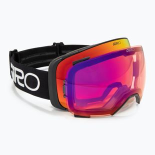 Maschera da sci Giro Comp black wordmark/vivid ember/vivid infrared