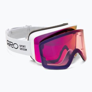 Maschera da sci Giro Method white stacked/vivid pink/vivid infrared