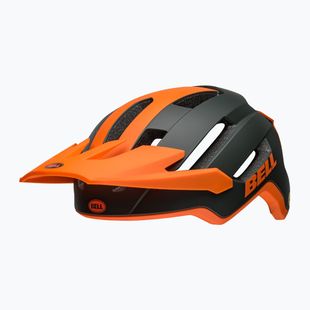 Casco da bici Bell 4Forty Air Integrated MIPS verde scuro/arancio opaco