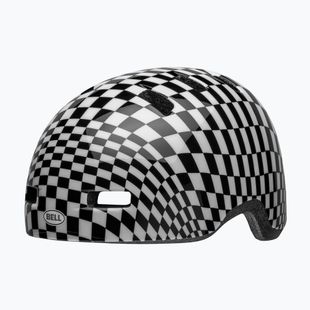 Casco da bici per bambini Bell Lil Ripper checker lucido nero/bianco