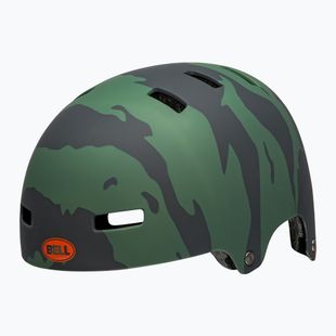 Casco Bell Span Jr per bambini verde opaco/arancione