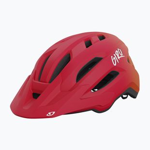 Giro Fixture II Integrated MIPS casco da bici per bambini rosso opaco fade