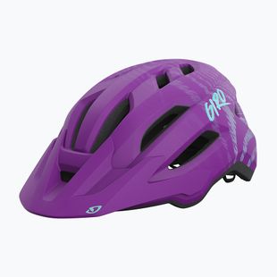 Casco da bici per bambini Giro Fixture II viola opaco con increspature