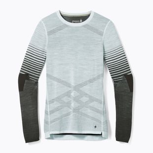 Maglia termica da donna Smartwool Intraknit Thermal Merino Base Layer Pattern Crew aqua