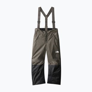 Pantaloni da sci per bambini The North Face Teen Snowquest Suspender nuovo taupe verde