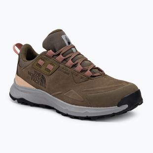 The North Face Cragstone Leather WP, scarpe da trekking da donna, marrone bipartito/grigio scuro