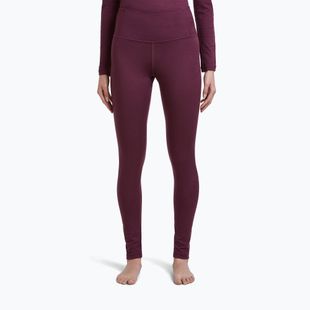 Pantaloni termici da donna Icebreaker Merino 200 Oasis High Rise Leggins dark berry