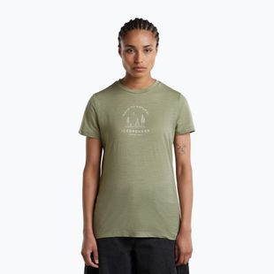 Maglia termica da donna Icebreaker Merino 150 Tech Lite Peaceful Pass Lichen