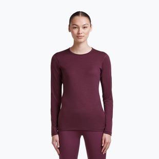 Felpa termica donna Icebreaker 200 Oasis Crewe Dark Berry