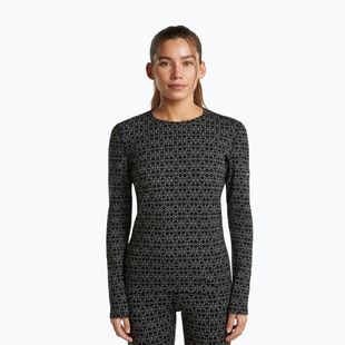 Felpa termica donna Icebreaker Merino 260 Tech Vertex Crewe Black/Snow