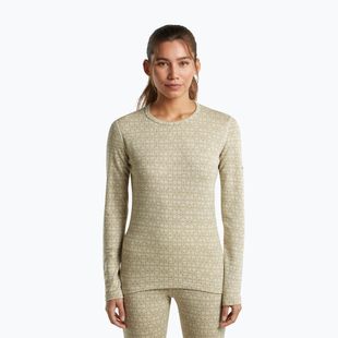 Felpa termica donna Icebreaker Merino 260 Tech Vertex Crewe Undyed/Cumin
