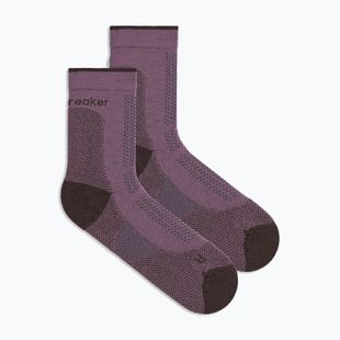 Calze da donna Icebreaker Merino Hike+ Ultralight Quarter grey plum/bittersweet