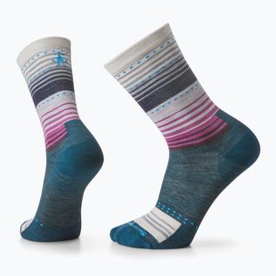 Smartwool Everyday Stitch Stripe Crew calzini da trekking blu crepuscolo