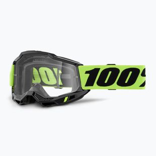 Occhiali da ciclismo 100% Accuri 2 OTG neon yellow/clear