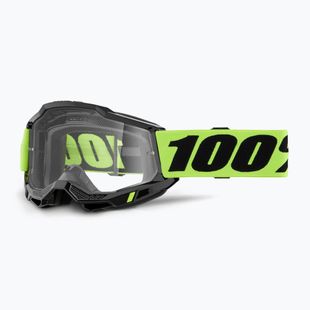 Occhiali da ciclismo per bambini 100% Accuri 2 Junior neon yellow/clear