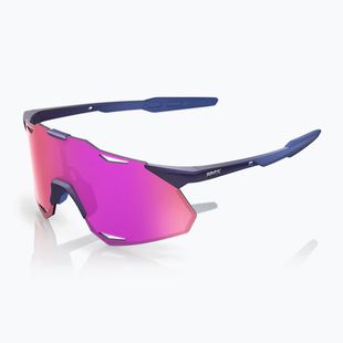 Occhiali da sole 100% Hypercraft XS satin storm metallic/purple mirror