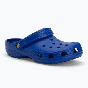 Crocs Classic infradito blu con bullone