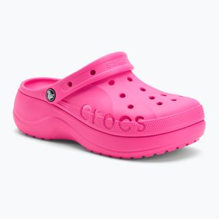 Crocs Baya Platform Clog infradito rosa elettrico