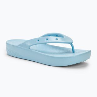 Infradito Crocs Classic Platform Meta Pearl blue calcite Donna