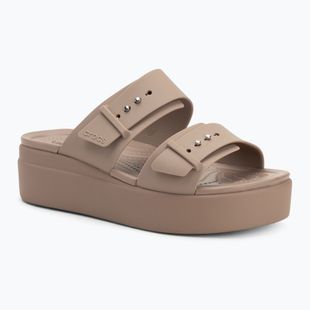 Infradito Crocs Brooklyn Low Wedge donna latte