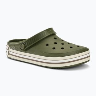 Crocs Off Court Logo Clog infradito verde militare