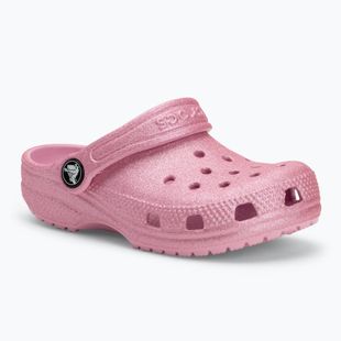 Crocs Classic Glitter Clog Toddler infradito rosa tweed glitterato