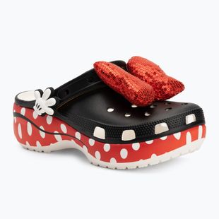 Crocs Minnie Mouse Classic Platform Clog bianco per bambini