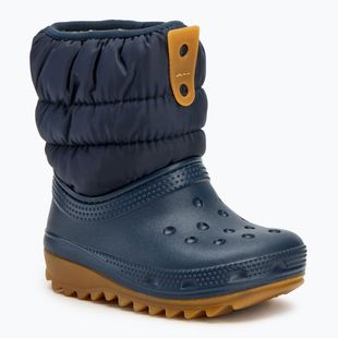 Crocs Classic Neo Puff Boot Stivali da neve per bambini navy/gum