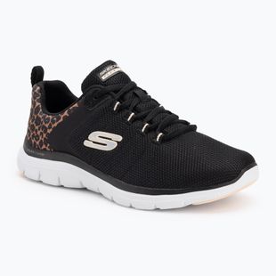 SKECHERS scarpe da donna Flex Appeal 4.0 Wild Ballad nero/leopardo