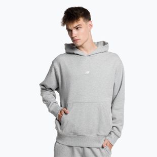 Felpa New Balance Athletics Remastered Graphic French Terry grigio atletico da uomo