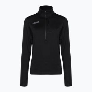 Felpa running donna HOKA 1/2 Zip nero