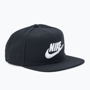Cappello da baseball Nike Dri-Fit Pro Structured Futura da bambino, nero/bianco/bianco
