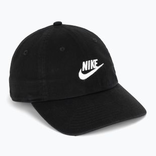 Cappellino con visiera Nike Club Unstructured Futura Wash Black/White